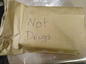 box wrapped not drugs seems legit