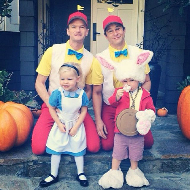 Neil Patrick Harris and Family as Alice in Wonderland
