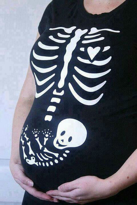 Skeleton Baby Bump Costume