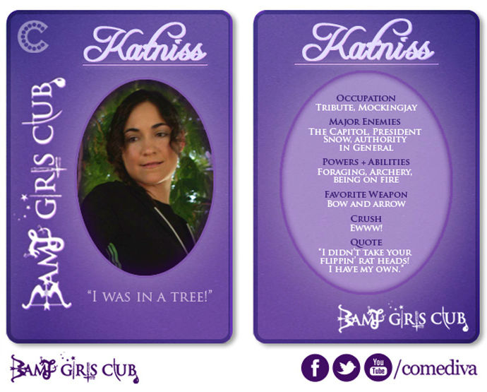 BAMF Girls Club Trading Card - Katniss