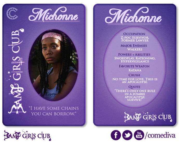 BAMF Girls Club Trading Card - Michonne