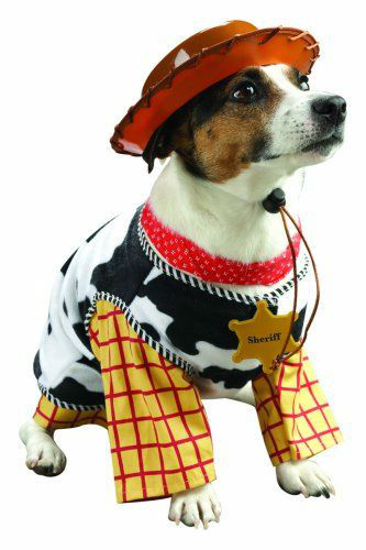Dog costume Woody from Toy Story