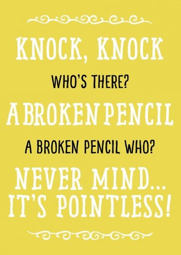 Broken Pencil Knock Knock Joke