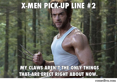 X MEN pick-up lines