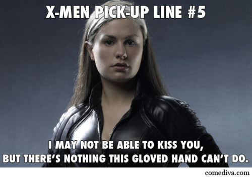 X-MEN pick-up lines